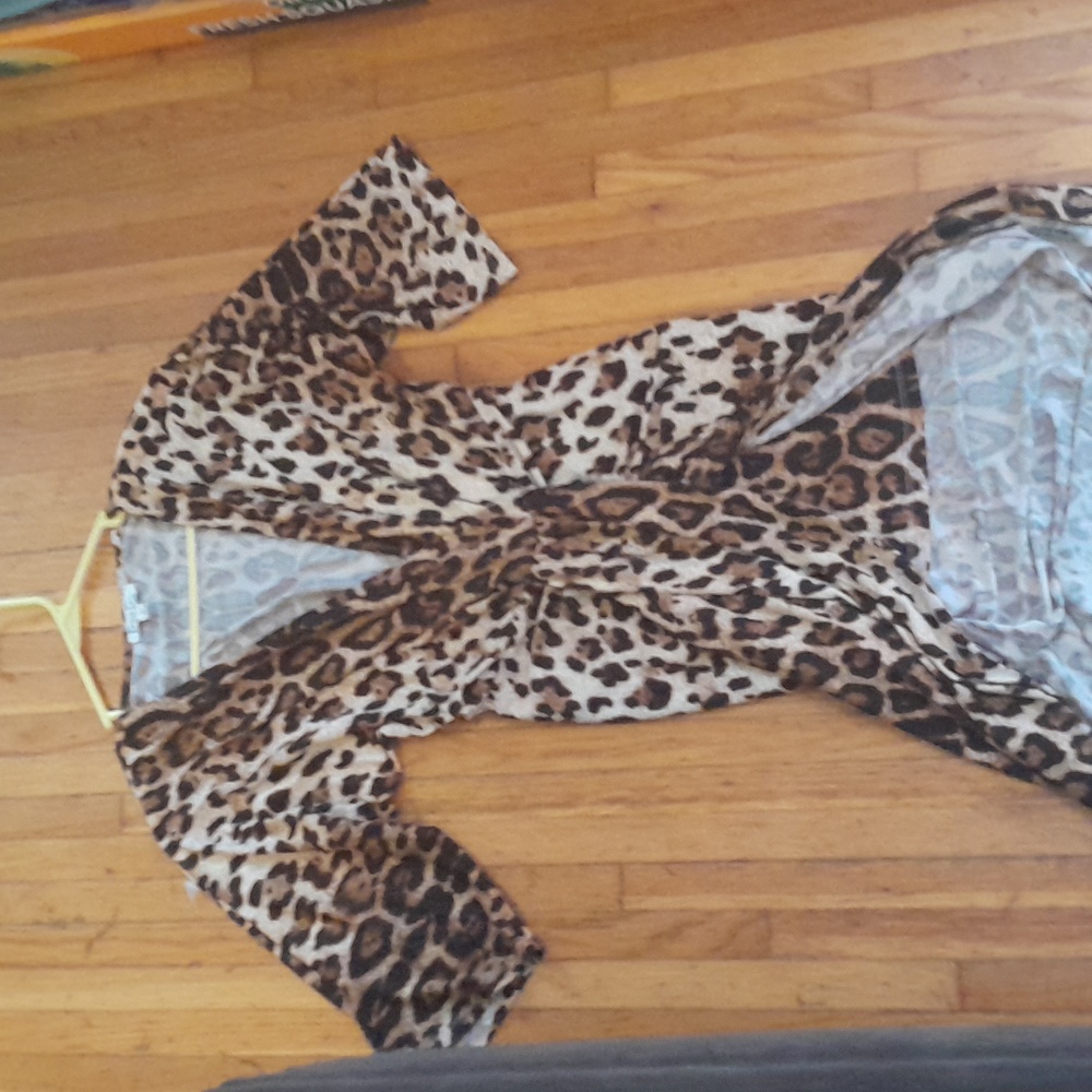 Super soft stretchy leopard print dress